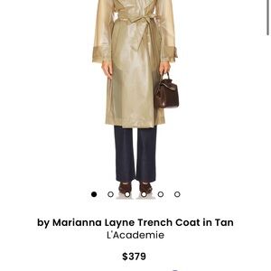 L'Academie Beige Trench Coat - XL NWT